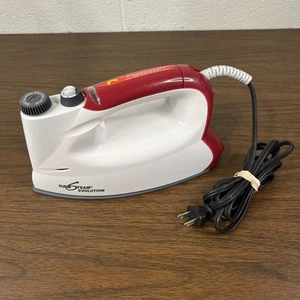 Euro Steam IRON Evolution Model 6399/3 Built In Boiler White/Red - Picture 1 of 6