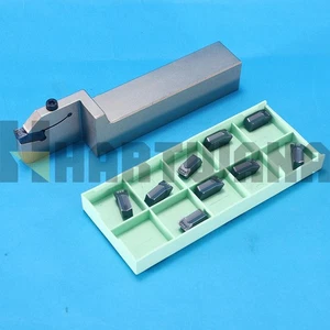 Indexable Grooving Tool Turning Holder Left hand Width 8mm Carbide Inserts - Picture 1 of 10