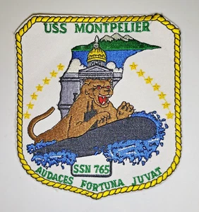 "Parche USS Montpelier SSN 765 de la Marina de los Estados Unidos - "Audaces Fortuna Juvat" - Imagen 1 de 1