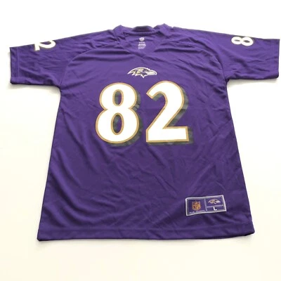 Camiseta Smith Nfl #82 Baltimore Ravens roxa tamanho jovem grande - Imagem 1 de 4