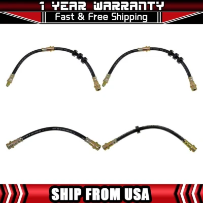 Dorman Rear Front 4PCS Brake Hydraulic Hose Brake Line For Ford Escape 2001-2007 - Image 1 of 4