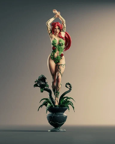 Poison_Ivy_Fan Art Sculpture Fully Painted (Make to order) Cover