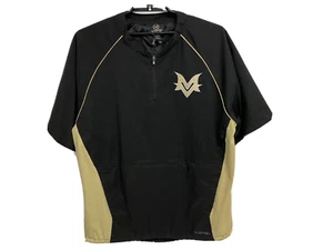 X. Grain men's sportwear jersey jacket short sleeve half zip black size 2X - Picture 1 of 11