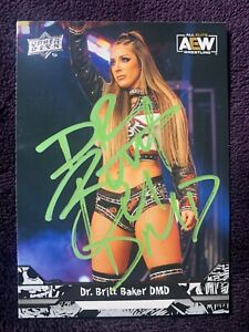 Autographed AEW Trading Card Signed By Dr. Britt Baker DMD