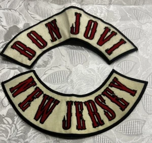 BON JOVI New Jersey Patch Denim Jacket Vintage Wembley Offical - Bild 1 von 11