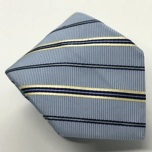 BROOKS BROTHERS Makers & Merchants 58L Mens Silk Pale Blue Striped Tie USA - Bild 1 von 4