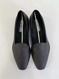 Scarpe da uomo con logo Moschino taglia 10 Jeremy Scott autentiche nuove in scatola - Foto 1 di 7
