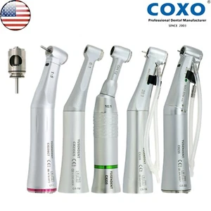 US COXO Dental 6:1 10:1 20:1 Low Speed Handpiece Fiber Optic Contra Angle - Picture 1 of 22