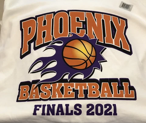2021 PHOENIX BASKETBALL FINALS  T-Shirt WHITE XL NEW WNBA NBA Cover