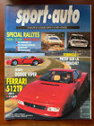 SPORT-AUTO n°360 du 1/1996; Dodge Viper/ Ferrari 512 TR/§ Paris-Le Cap/ Monte-Ca