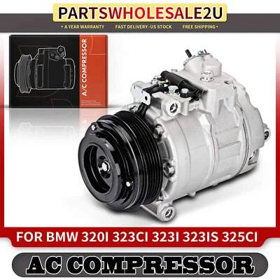 Compresor de aire acondicionado con embrague para BMW 320i 323Ci 323i 323is 325Ci 325i 325xi 328Ci Foto 1 de 4