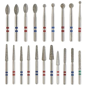 Dental Diamond Burs Zirconia Adjustment Football Ball Round End Taper Cylinder - Picture 1 of 142