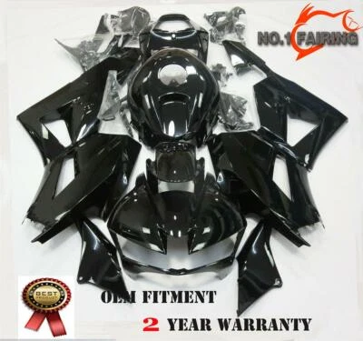 Fit for Honda 2013-2025 CBR 600RR Gloss Black Fairing Injection ABS Plastic Kit - Image 1 of 2
