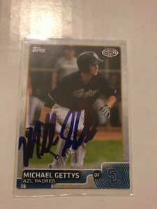 San Diego Padres MICHAEL GETTYS Signed Topps Card - Picture 1 of 1