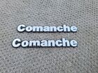 86-92 Jeep Comanche MJ OEM Fender Badge Emblem PAIR 1986-1992 Logo Set OEM NICE Jeep Comanche