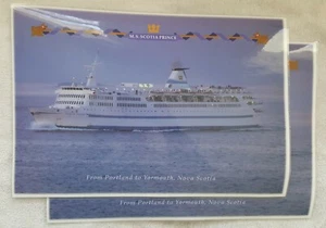 Prince of Fundy MS Scotia Prince Portland, Maine Yarmouth, Nova Scotia PLACEMATS - Picture 1 of 2
