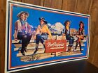 Dr. Pepper Drink Blechschild Werbung 41,5x25,5 Tin Advertising Sign Cowgirls