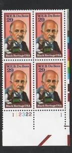 ALLYS STAMPS US Plate Block Scott #2617 29c W.E.B. DuBois [4] MNH F/VF [STK] - Picture 1 of 1