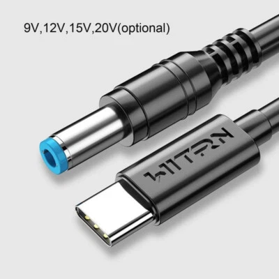 USB C/Type C PD to 12V 15V 5.5x2.5mm Power Cable for Wifi Router Laptop LED Lamp - Image 1 of 4