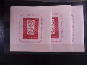 Rumänien 1958, 3x Block "rumänische Briefmarken", **/MNH, Bl.41, ME 210,- - Bild 1 von 1