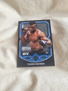 2017 Topps UFC Museum Francis Ngannou Blue Rookie Card /50 RC - Picture 1 of 2