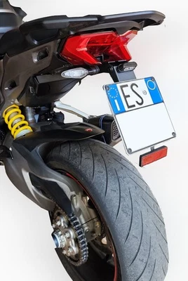 LV RACING Portatarga MOTO Multistrada 950 1200 1260 dal 2014 al 2021+ luce targa