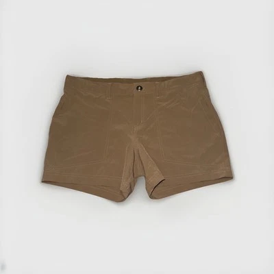 Shorts femininos Patagonia Happy Hike, tamanho 8 leve 4” costura interna - Imagem 1 de 4