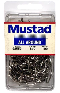 Mustad 92553 Größe 6/0 Rundum Schnabelhaken 100 Stück Paket - Bild 1 von 15