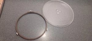 Microwave 12 3/4" Replacement Glass Plate And 9 1/2" Roller Ring From Maytag - Picture 1 of 2