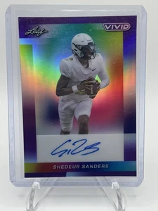 2024 Leaf Vivid SHEDEUR SANDERS AUTO RC /2 - Browns QB - SSP Rainbow Prizm - Picture 1 of 4