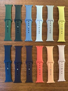 Bracelet sport Apple Watch authentique série 1-10/SE convient 38/40/41/42 mm taille 130-200 mm - Photo 1 sur 25