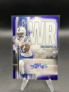 2024 Topps Signature Class Adonai Mitchell Rookie Classe Variazione Auto /100 - Foto 1 di 1