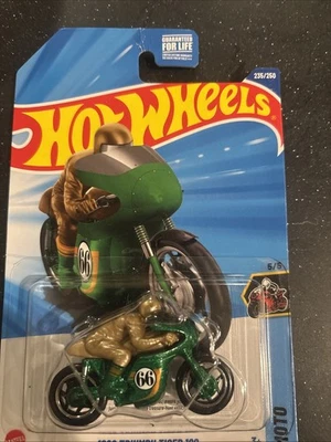 Hot Wheels Treasure Hunt 1966 Triumph Tiger 100 Moto #235/250 Foto 1 de 3