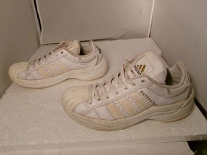 Vintage 1998 Adidas Superstar Shell Toe Sneakers Men Size 7 Art No. 087212 - Picture 1 of 16
