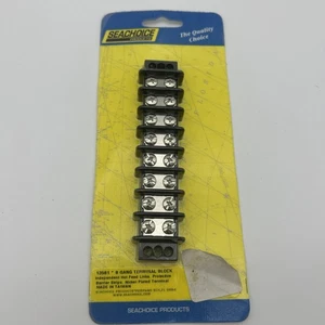 Marine 8 Gang Terminal Block Nickel Plated Brass Contact Seachoice 30A/12V 13581 - Picture 1 of 2