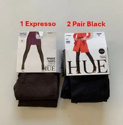 Lote de 3 HUE Mujer Talla 1 Ajustado Negro/1 Expresso Cintura Alta) Foto 1 de 4
