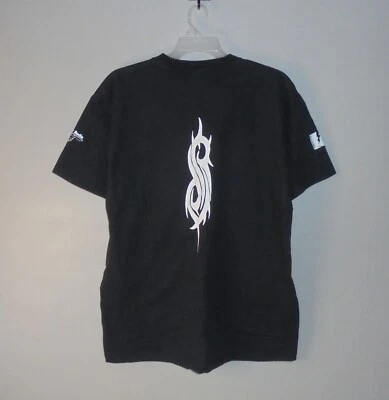 2001 Slipknot World Tour 2 Sided Black Shirt Adult XL Y2K 2000s 00s Heavy Metal - Image 1 of 4