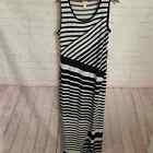 Chico’s Collection Knit Kit diagonal striped jersey maxi dress 1 Medium 8