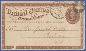UX3/S2 SP-69 Liberty Postal Card, Used VF, Syracuse, NY Masonic Fancy cancel - Picture 1 of 2