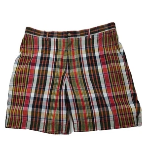 Vintage Polo Ralph Lauren Men's Plaid  Cotton Classic Chino Shorts Size 36  - Picture 1 of 18