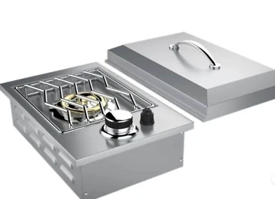 Quemador lateral único Sunstone 13′′ Drop-in, acero inoxidable, NG, 1SSB-NG Foto 1 de 3