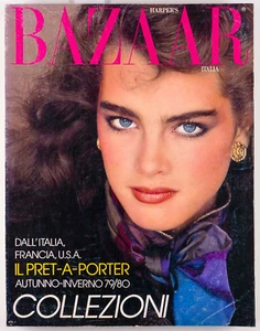 BROOKE SHIELDS Janice Dickinson GIA CARANGI Harpers Bazaar Italia July 1979 RARE - Picture 1 of 19