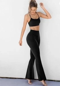 Pantalón Lululemon Groove Super High-Rise Acampanado Nulu Negro Todas las Tallas NUEVO ENVÍO GRATUITO - Imagen 1 de 5