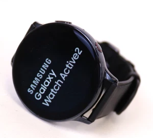Samsung Galaxy Watch Active2 Smartwatch 44mm Stainless Steel LTE Unlocked Black - Picture 1 of 7