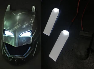 DIY LED LIGHT EYES FOR 1:1 IRONMAN/ BATMAN/BLACK PANTHER HELMET WHITE DECOR - Picture 1 of 6