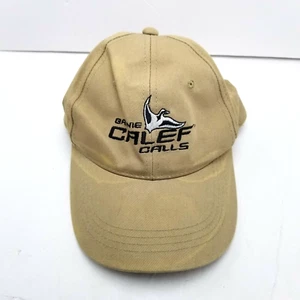 Barnie Calif Calls Duck Goose Hat Cap Beige Adult Used Strapback Bg5D - Picture 1 of 7