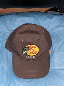 Bass Pro Shops Strap Back Hat All Size Fits All Color Gray  - Picture 1 of 3