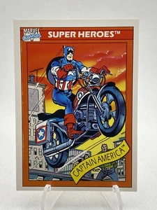 1990 Impel Marvel #31 CAPTAIN AMERICA - Picture 1 of 2