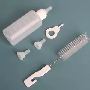 Feeding Nursing Bottle Nipple Brush Kit For Dog Puppy Cat Kitten Pet 50ml - Picture 1 of 12