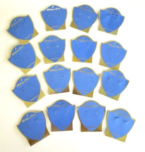 Whiting & Davis Earring Jewelry Card Display Holder Paper Lot of 16 Blue Gold - Picture 1 of 4